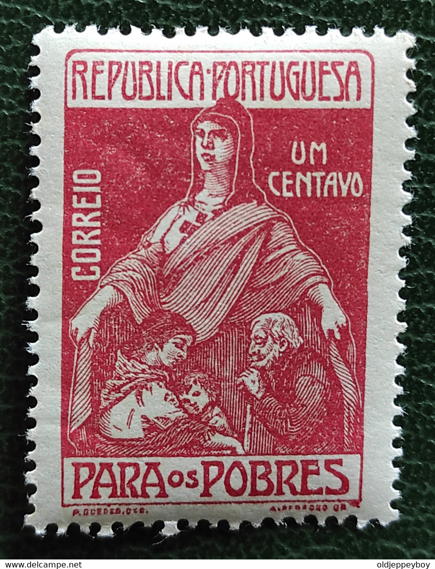 Portugal 1915 Surtaxe Au Profit Des Pauvres Para Os Pobres Yvert 226 - Unused Stamps