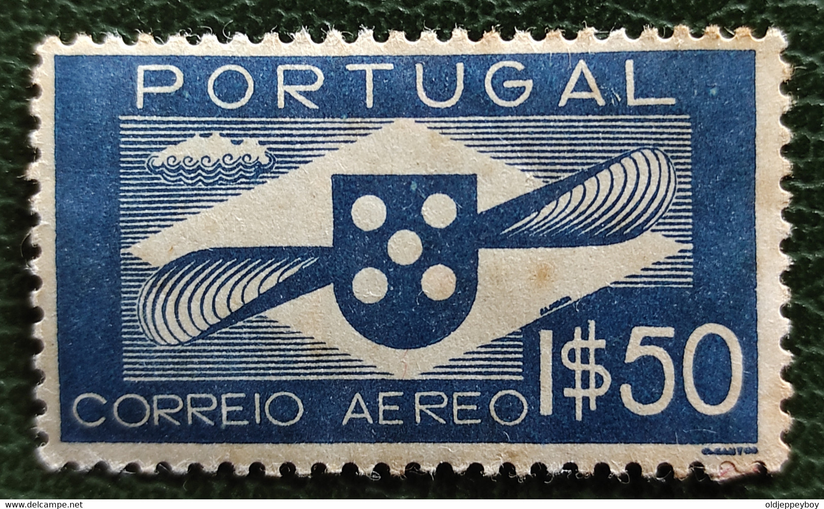 Portugal Correio Aereo Afinsa 1/3 Air Mail Stamp MINT 1941 Helice - Nuovi