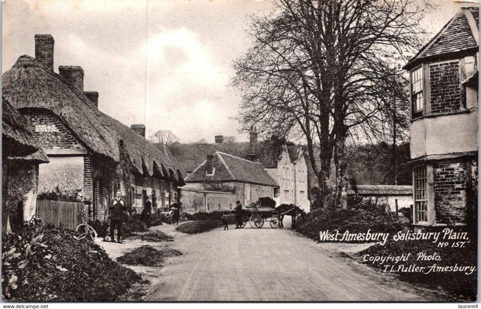 (1 Oø 36) UK (older) B/w - West Amesbury - Salisbury Plain - Salisbury