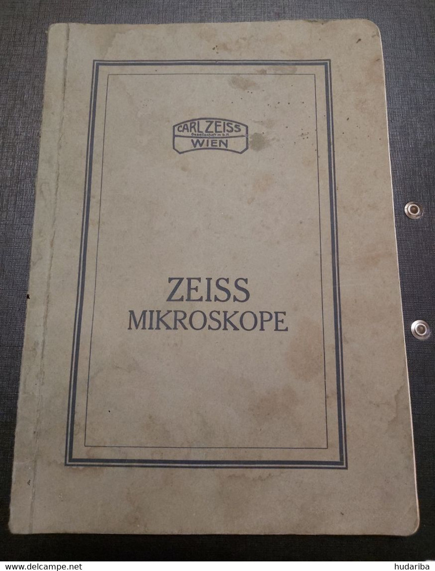 Carl Zeiss Mikroskope, Wien - Österreich. 1913 - Cataloghi