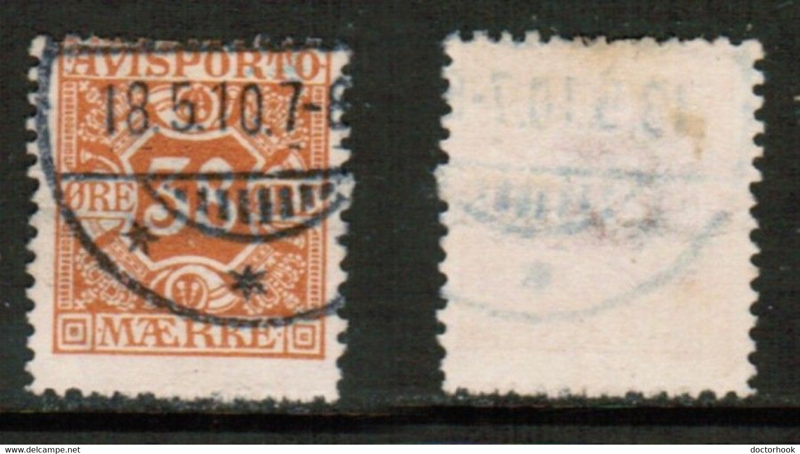 DENMARK   Scott # P 6 USED (CONDITION AS PER SCAN) (Stamp Scan # 864-23) - Used Stamps