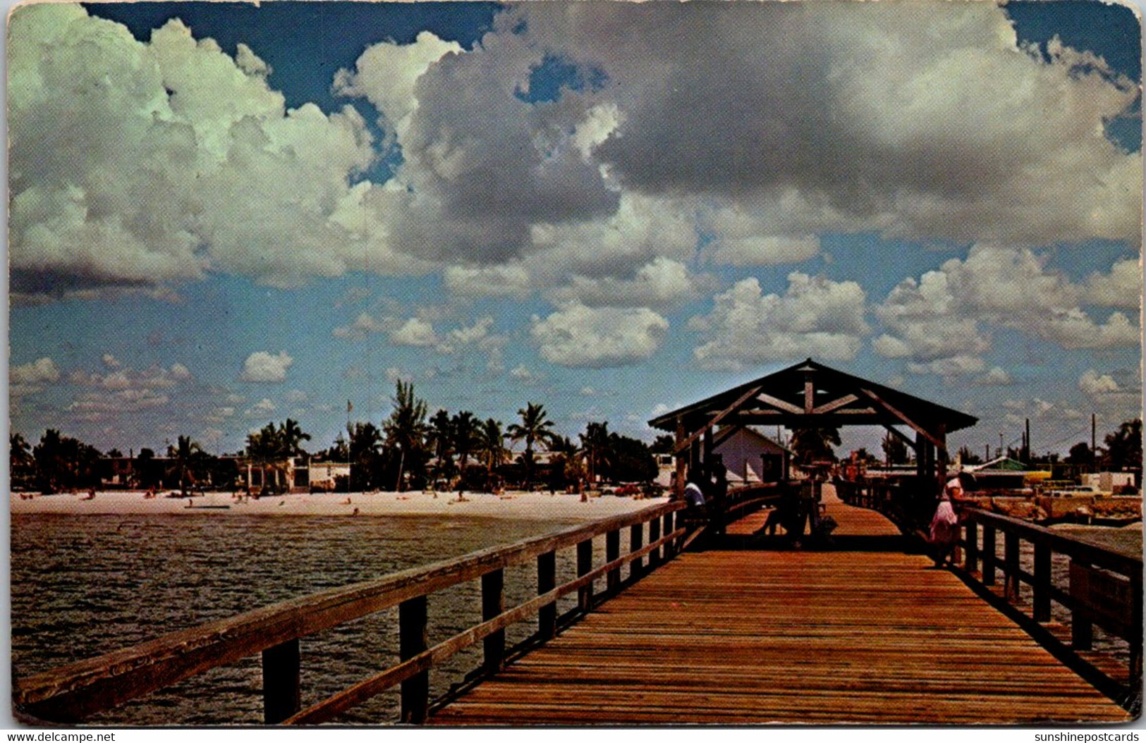 Florida Fort Myers Beach Fishing Pier 1971 - Fort Myers