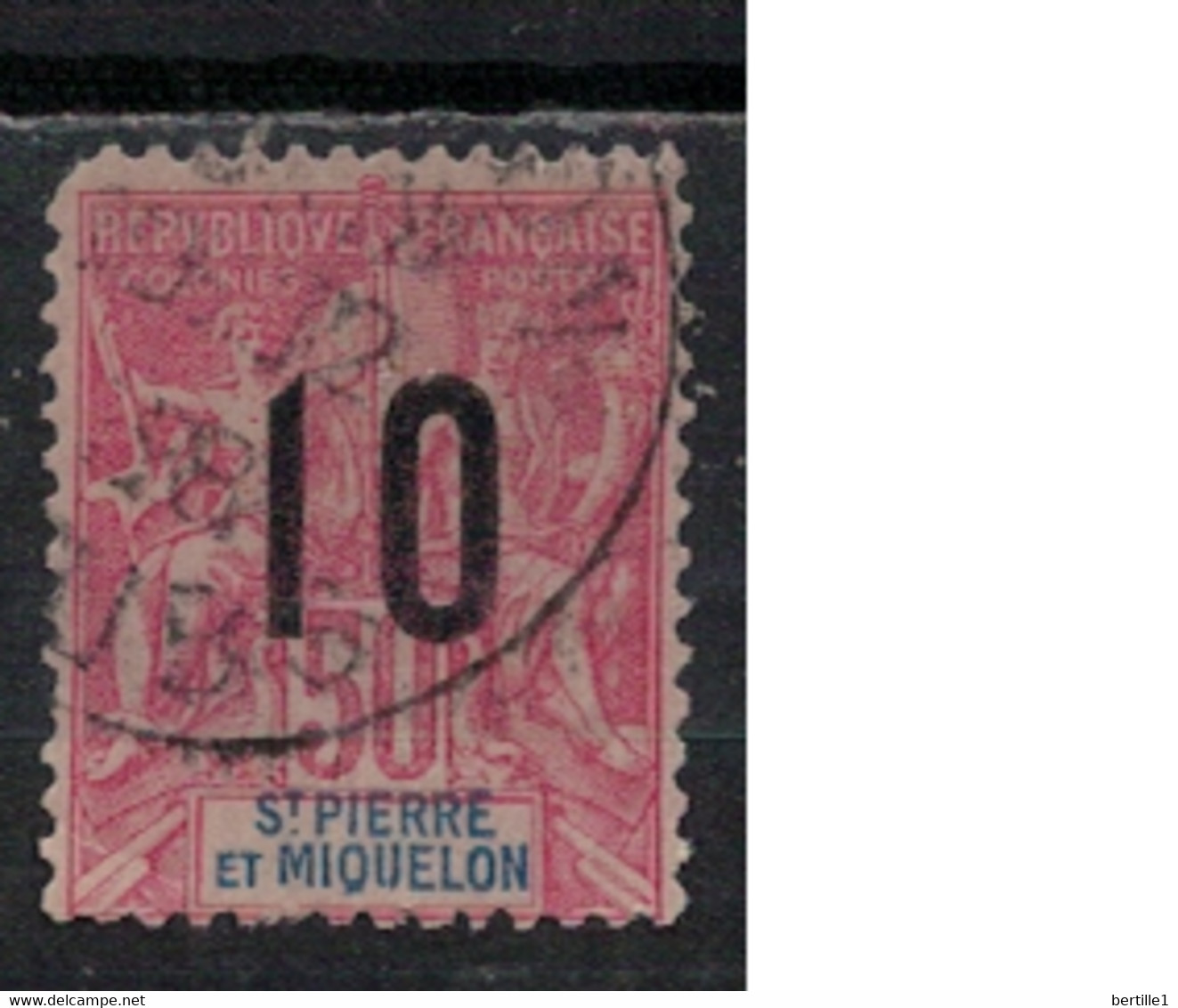 SAINT PIERRE ET MIQUELON             N°  YVERT  102 (2° Choix )  OBLITERE     ( OB    06/ 13 ) - Used Stamps