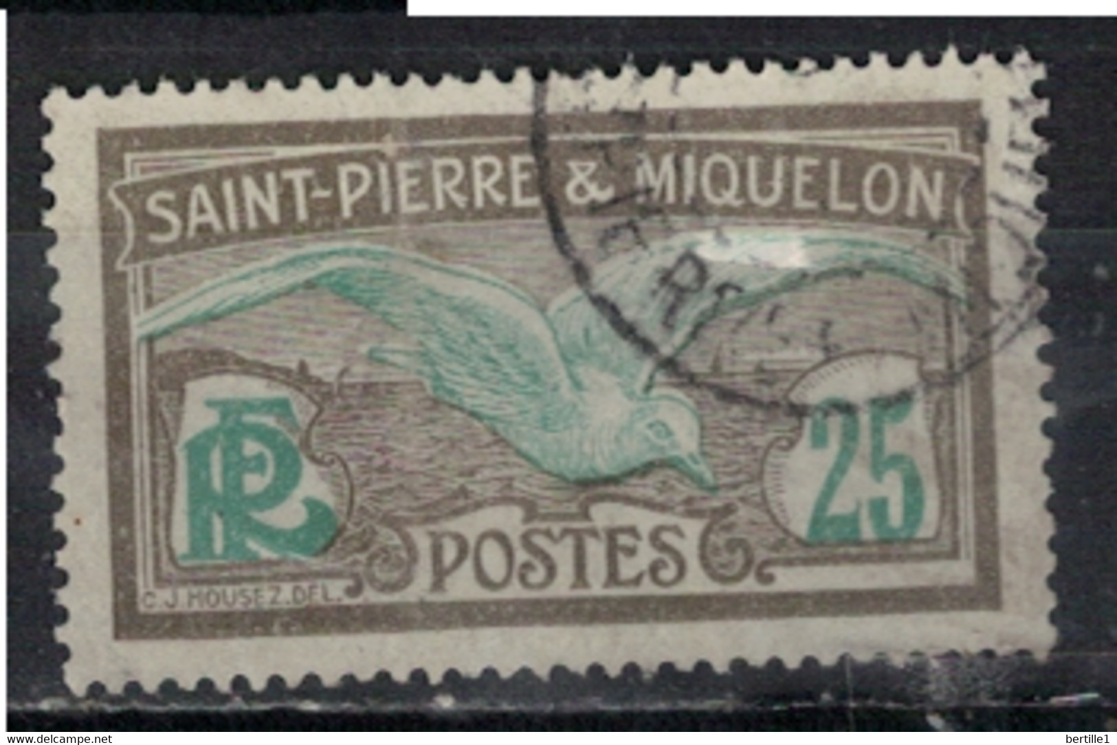 SAINT PIERRE ET MIQUELON             N°  YVERT  110 OBLITERE     ( OB    06/ 13 ) - Used Stamps