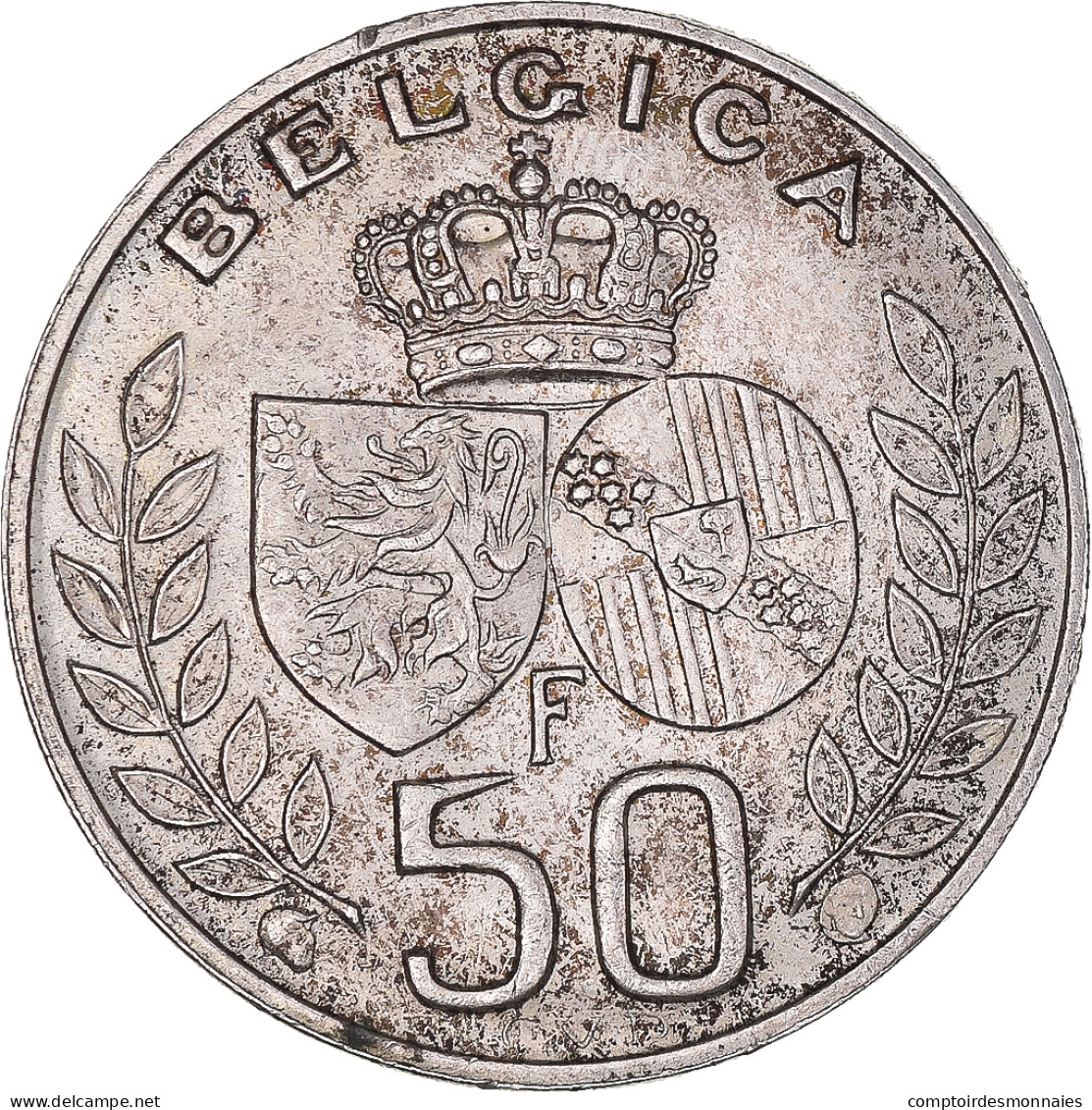 Monnaie, Belgique, Baudouin I, 50 Francs, 50 Frank, 1960, TTB+, Argent, KM:152.1 - 50 Frank