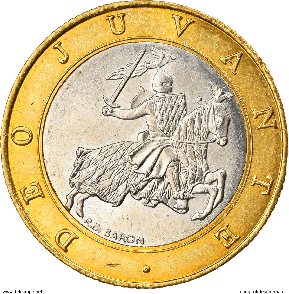 Monnaie, Monaco, Rainier III, 10 Francs, 2000, SUP, Bi-Metallic, Gadoury:MC160 - 1960-2001 New Francs