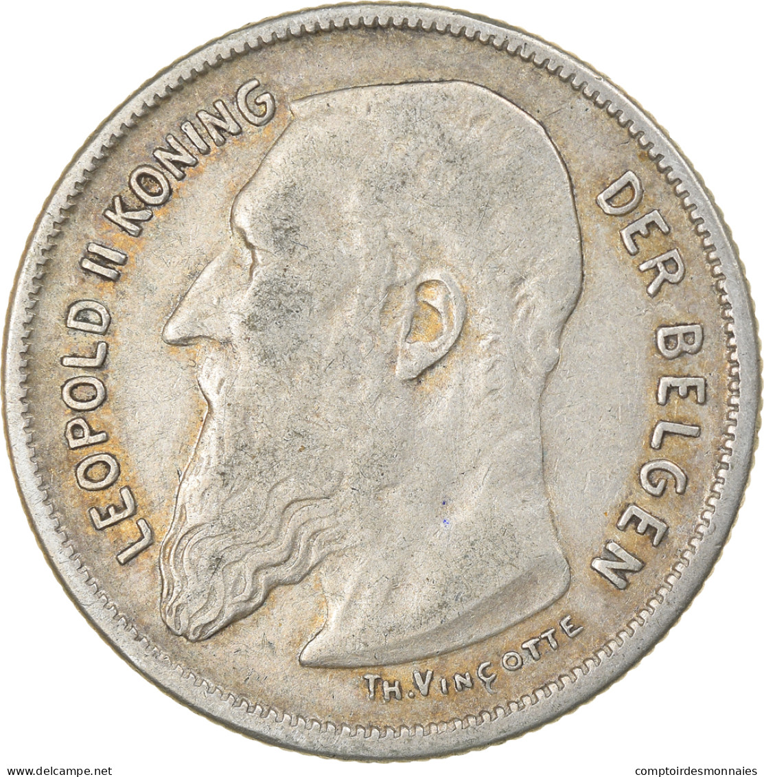 Monnaie, Belgique, 2 Francs, 2 Frank, 1909, TB+, Argent, KM:59 - 2 Frank