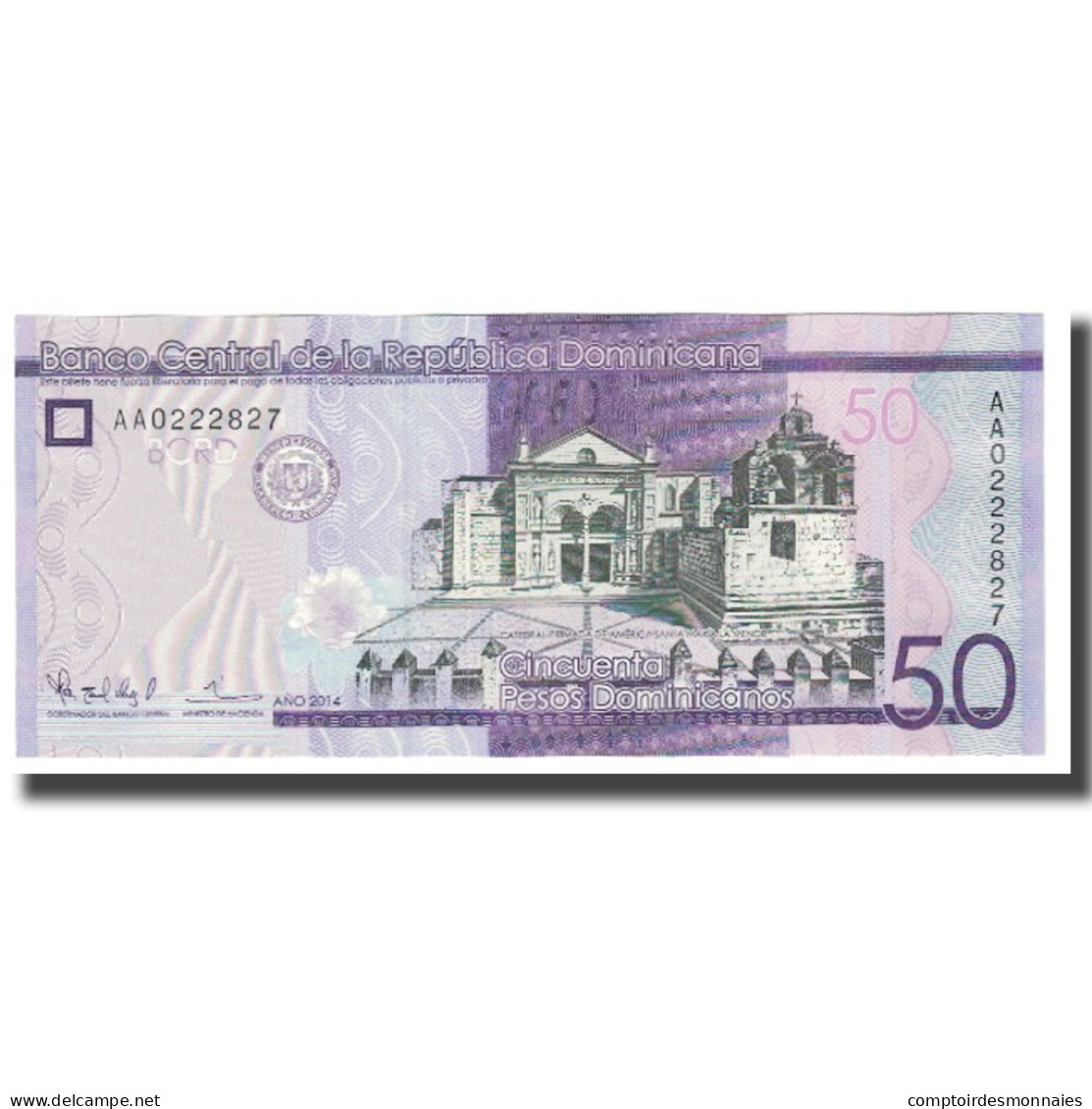 Billet, Dominican Republic, 50 Pesos Dominicanos, 2014, NEUF - Dominikanische Rep.