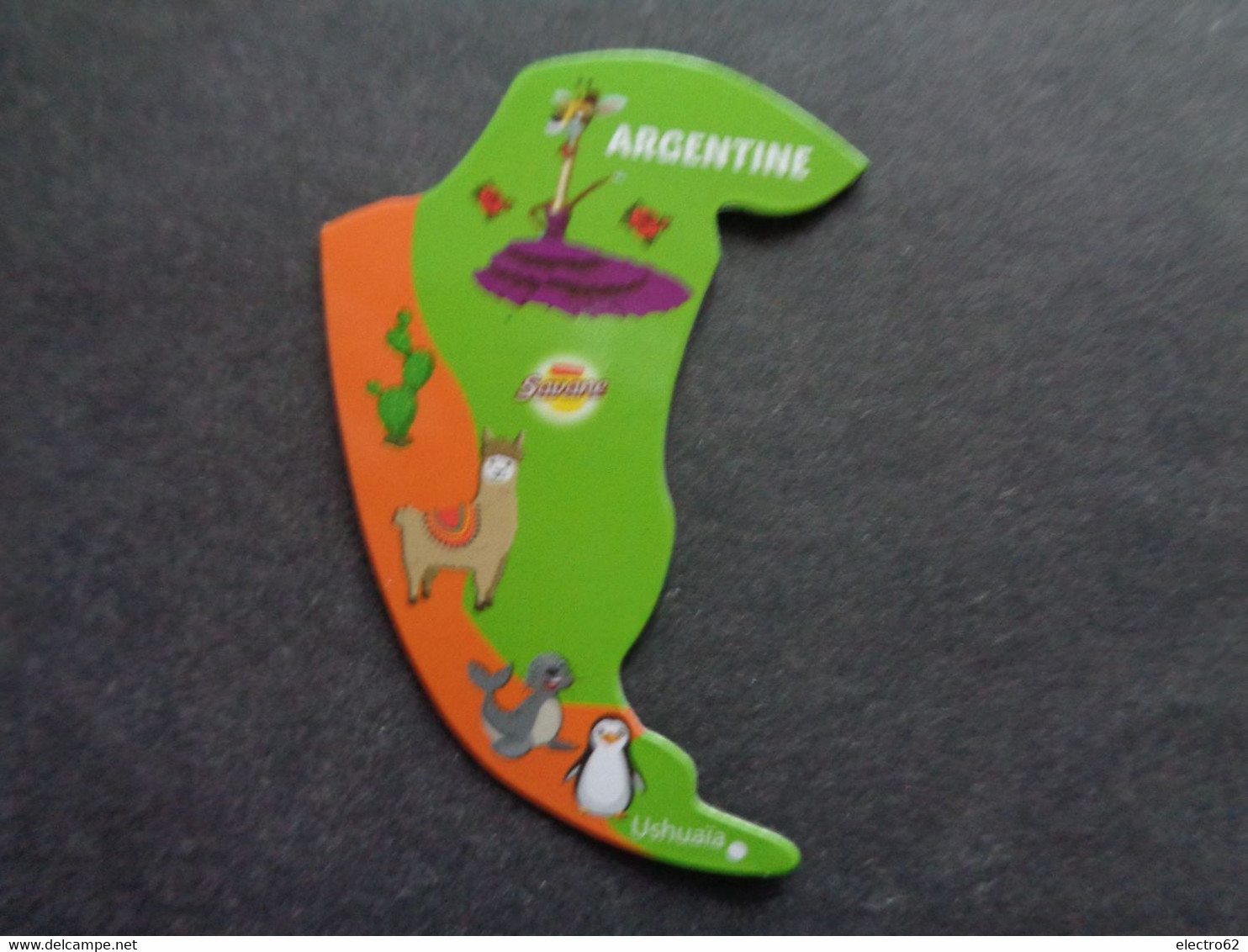 Magnet Brossard Savane Argentine Argentina Argentinien Ushuaïa Lama Girafe Manchot Phoque Seal Sello Pingüïno - Tourisme