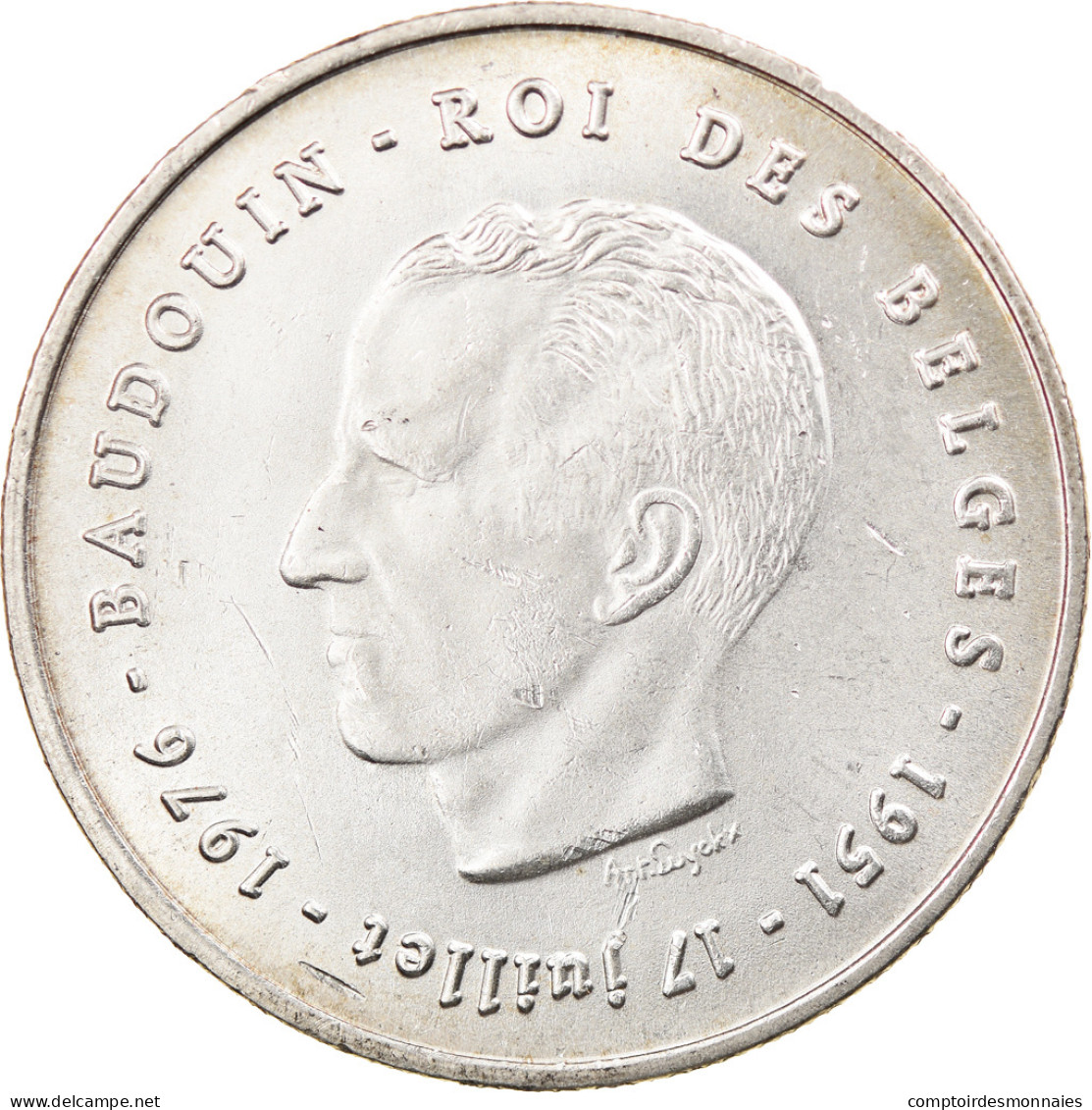 Monnaie, Belgique, 250 Francs, 250 Frank, 1976, TTB, Argent, KM:157.1 - 250 Francs