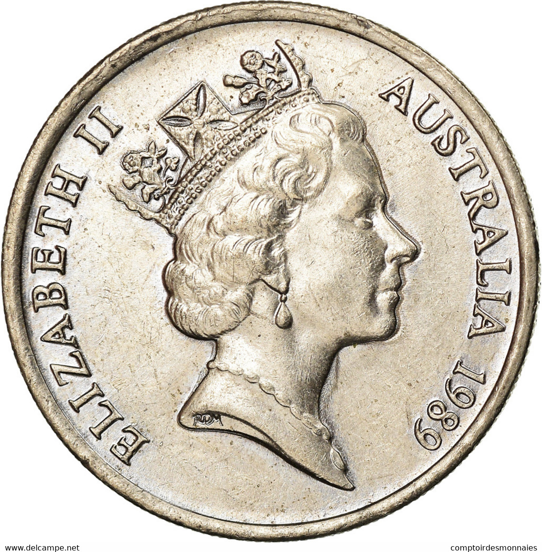 Monnaie, Australie, Elizabeth II, 10 Cents, 1989, TTB, Copper-nickel, KM:81 - 10 Cents