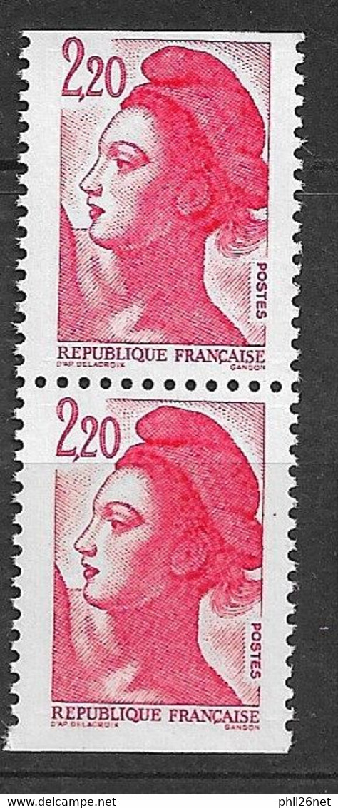 France Paire Verticale N° 2427a  Neufs * *   B/TB Voir Scans Soldes ! ! ! - Unused Stamps