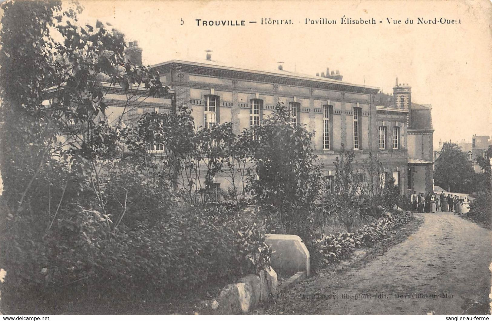 CPA 14 TROUVILLE HOPITAL PAVILLON ELISABETH VUE DU NORD OUEST - Trouville