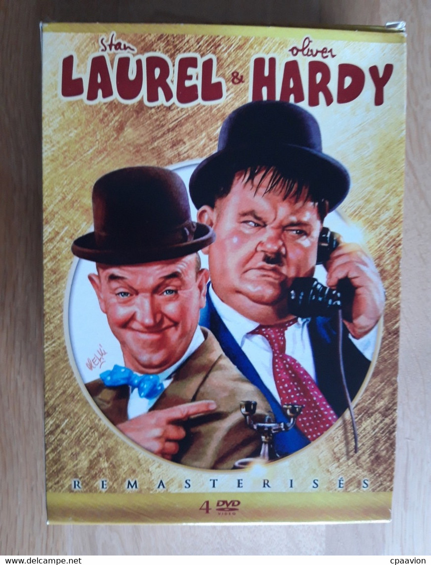 Coffret 4DVD; Les Aventures De Laurel Et Hardy, Les Carotiers, Les Rois De La Gaffe, Bon à Tout Bon à Rien - Infantiles & Familial