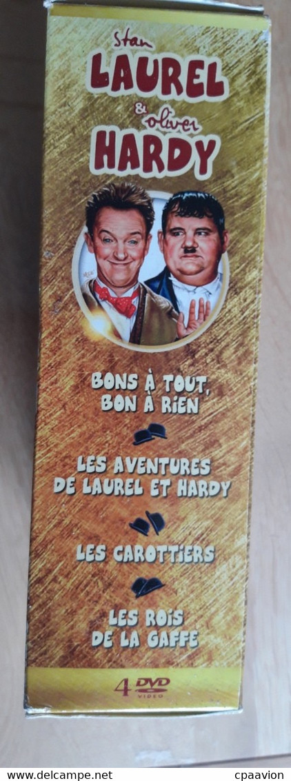 Coffret 4DVD; Les Aventures De Laurel Et Hardy, Les Carotiers, Les Rois De La Gaffe, Bon à Tout Bon à Rien - Infantiles & Familial