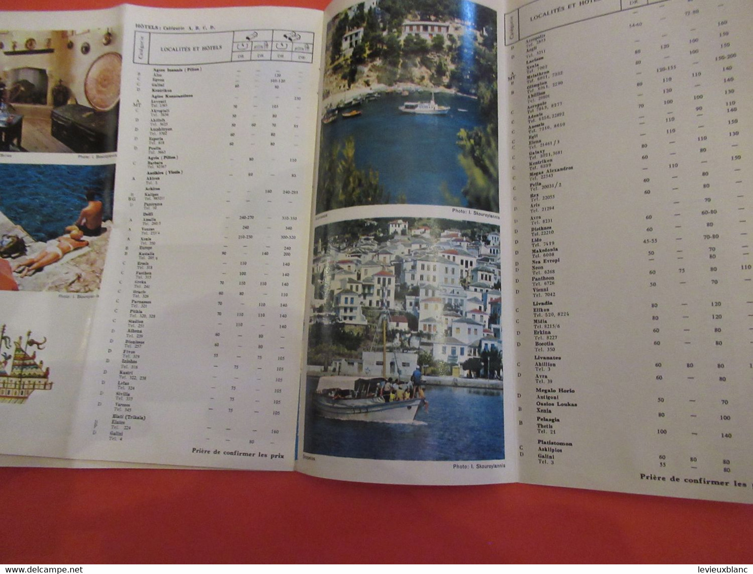 GRECE/ Grèce Centrale/ Iles d'Evia et Sporades / Illustré, avec liste des hotels / 1969              PGC475