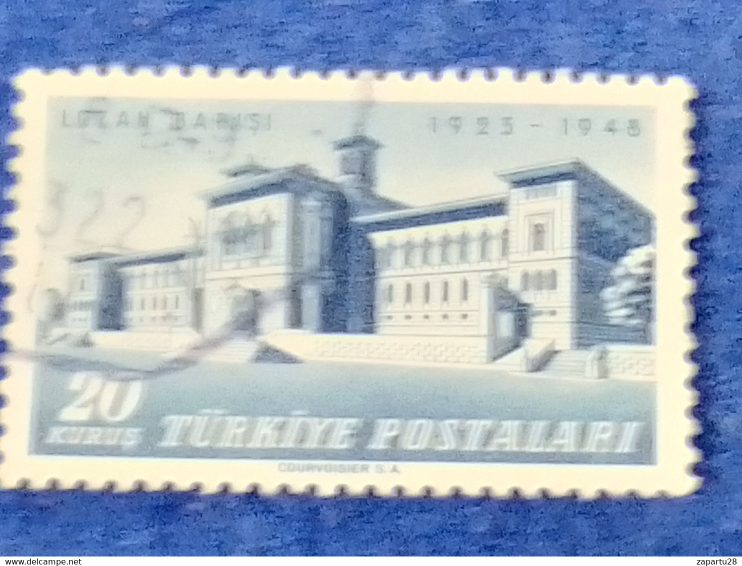 TÜRKİYE.-1940-50-  20K  TREATY OF LAUSANNE  DAMGALI - Gebraucht