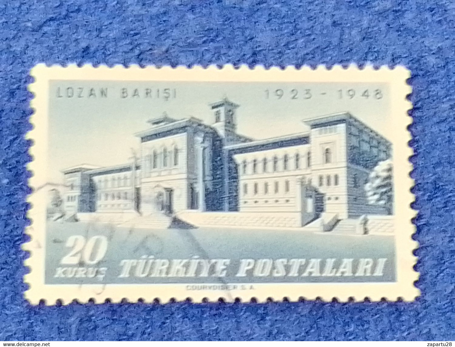 TÜRKİYE.-1940-50-  20K  TREATY OF LAUSANNE  DAMGALI - Gebraucht