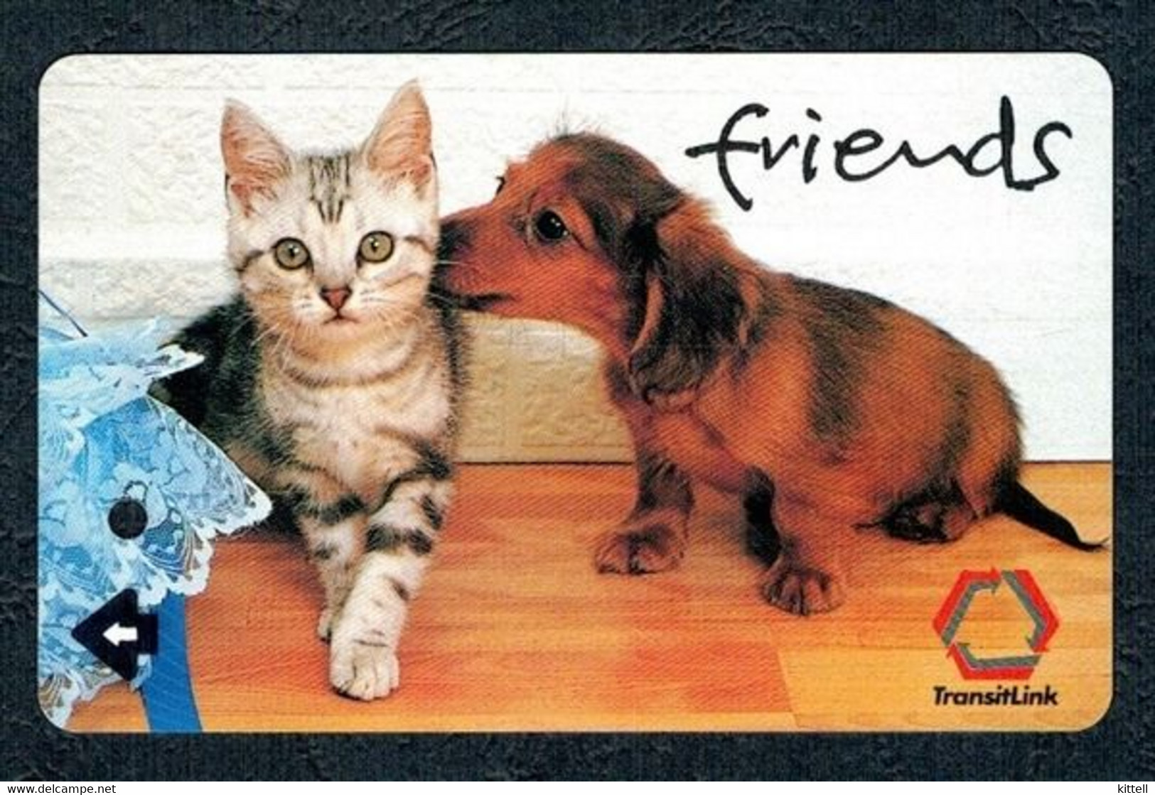 Singapore Old Transport Subway Train Bus Ticket Card Transitlink Used Friends Cat Dog - Monde