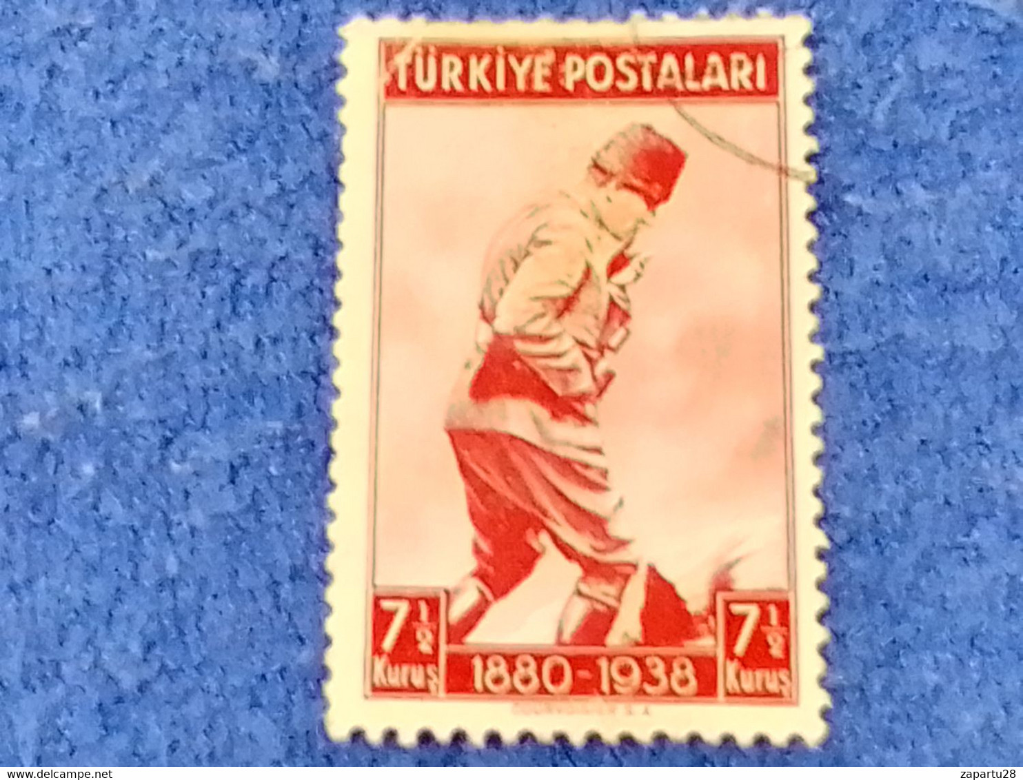 TÜRKİYE.-1940-50-  7.50K  1ST. ANNİVSARY OF DEATH  ATATÜRK DAMGALI - Oblitérés