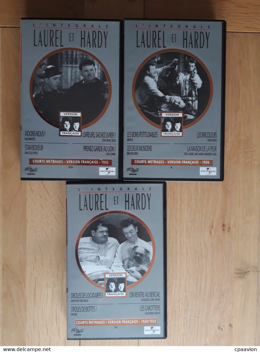 2 COFFRETS; 6 CASSETTES LAUREL ET HARDY - Kinderen & Familie