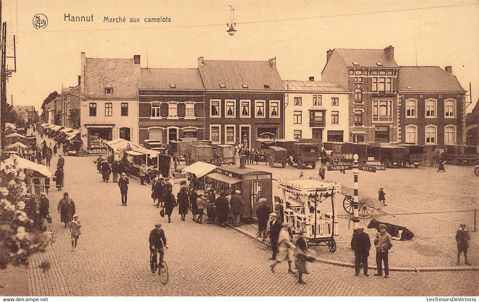 Belgique - Hannut - Marché Aux Camelots - Edit. Nels -  - Pap. Dubois Brenne - Marché - Carte Postale Ancienne - Hannuit