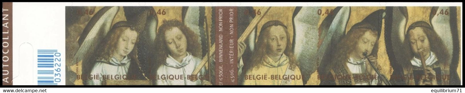 3594/3598**(B70/C70) - Noël Et Nouvel An 2006 / Kerstmis En Nieuwjaar 2006 - 1/2 Carnet / 1/2 Boekje - BELGIQUE / BELGIË - Schilderijen