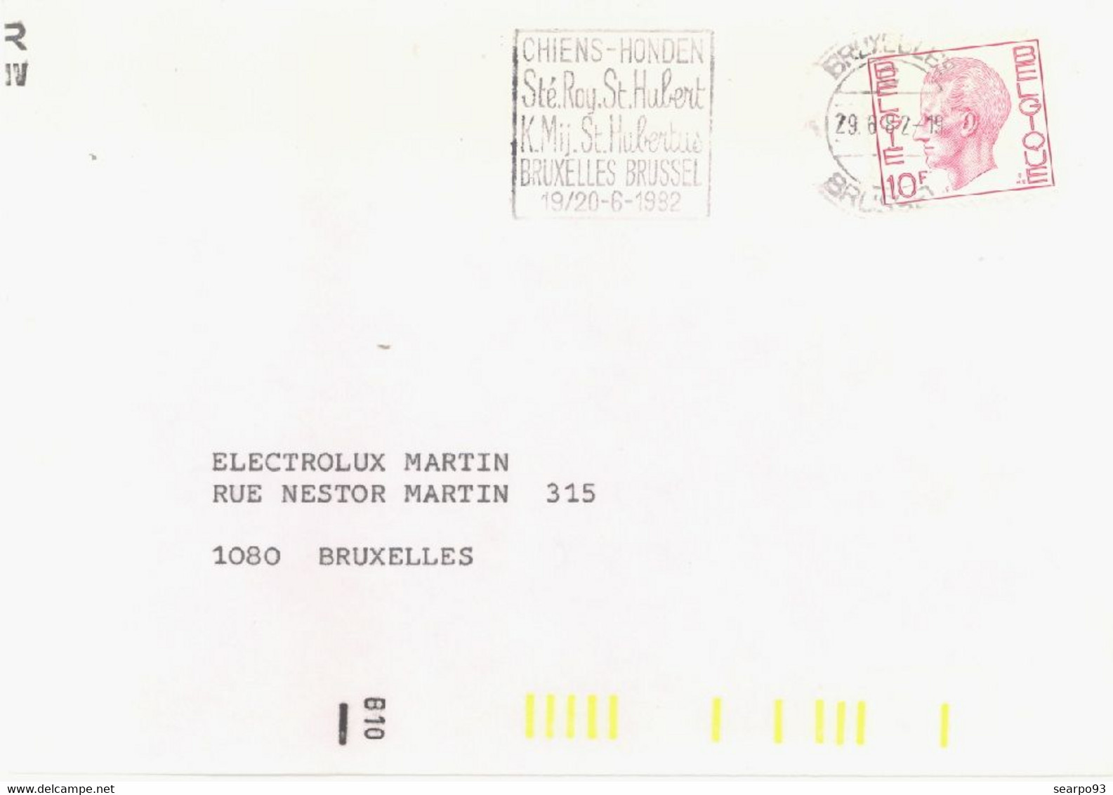 BELGIUM. POSTMARK. BRUSSELS - Sonstige & Ohne Zuordnung