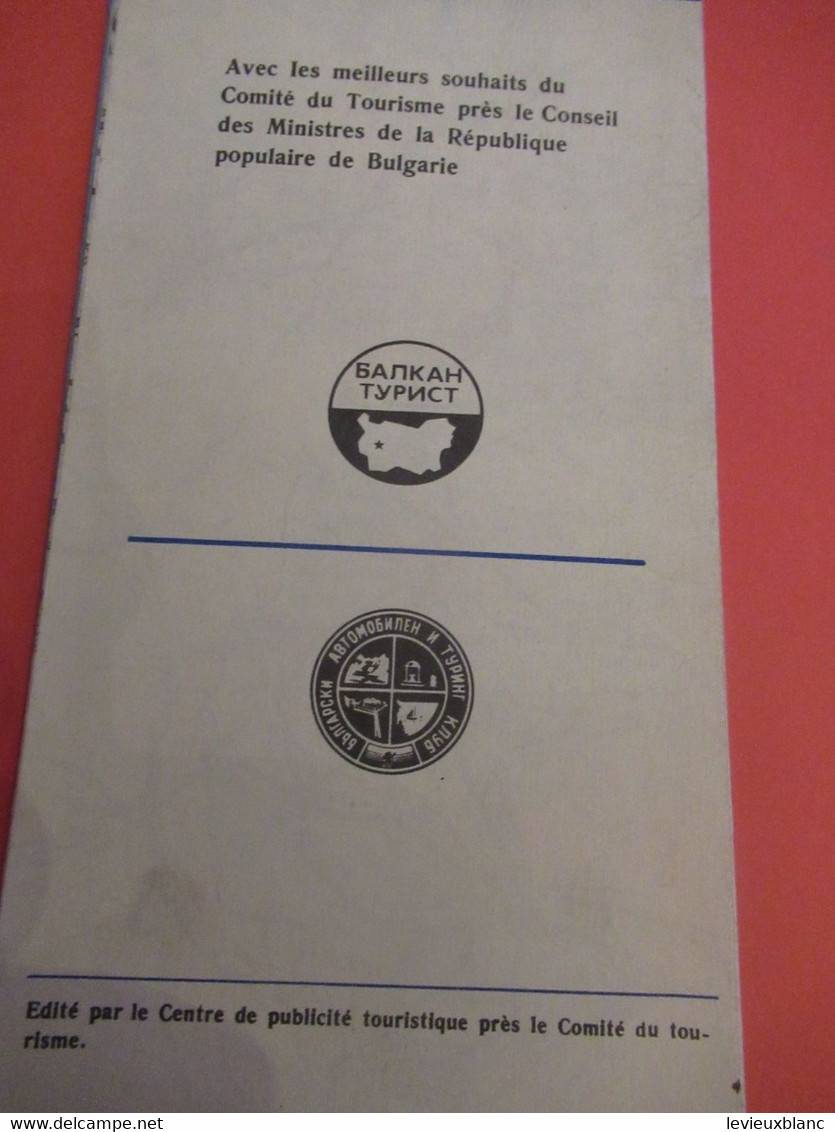 BULGARIE/ La Bulgarie En Voiture/ Comité Du Tourisme Prés Le Conseil Des Ministres /Carte Routière/ 1970     PGC482 - Tourism Brochures