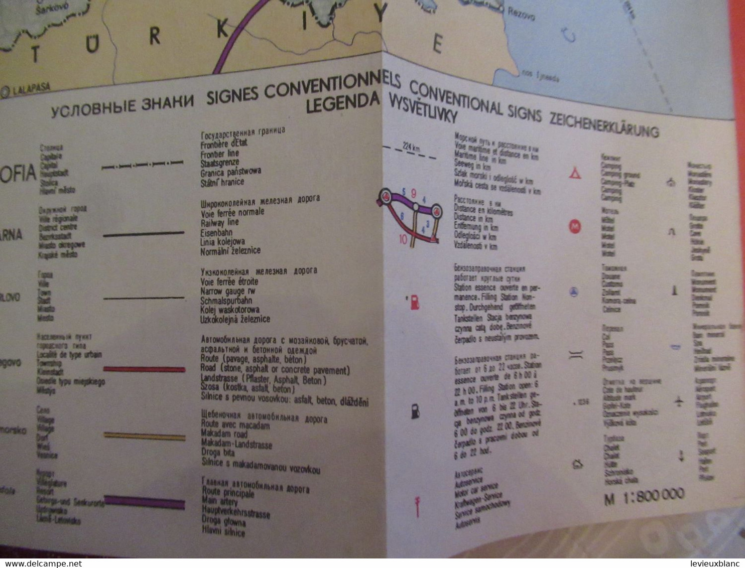 BULGARIE/ La Bulgarie en Voiture/ Comité du Tourisme prés le Conseil des ministres /Carte routière/ 1970     PGC482