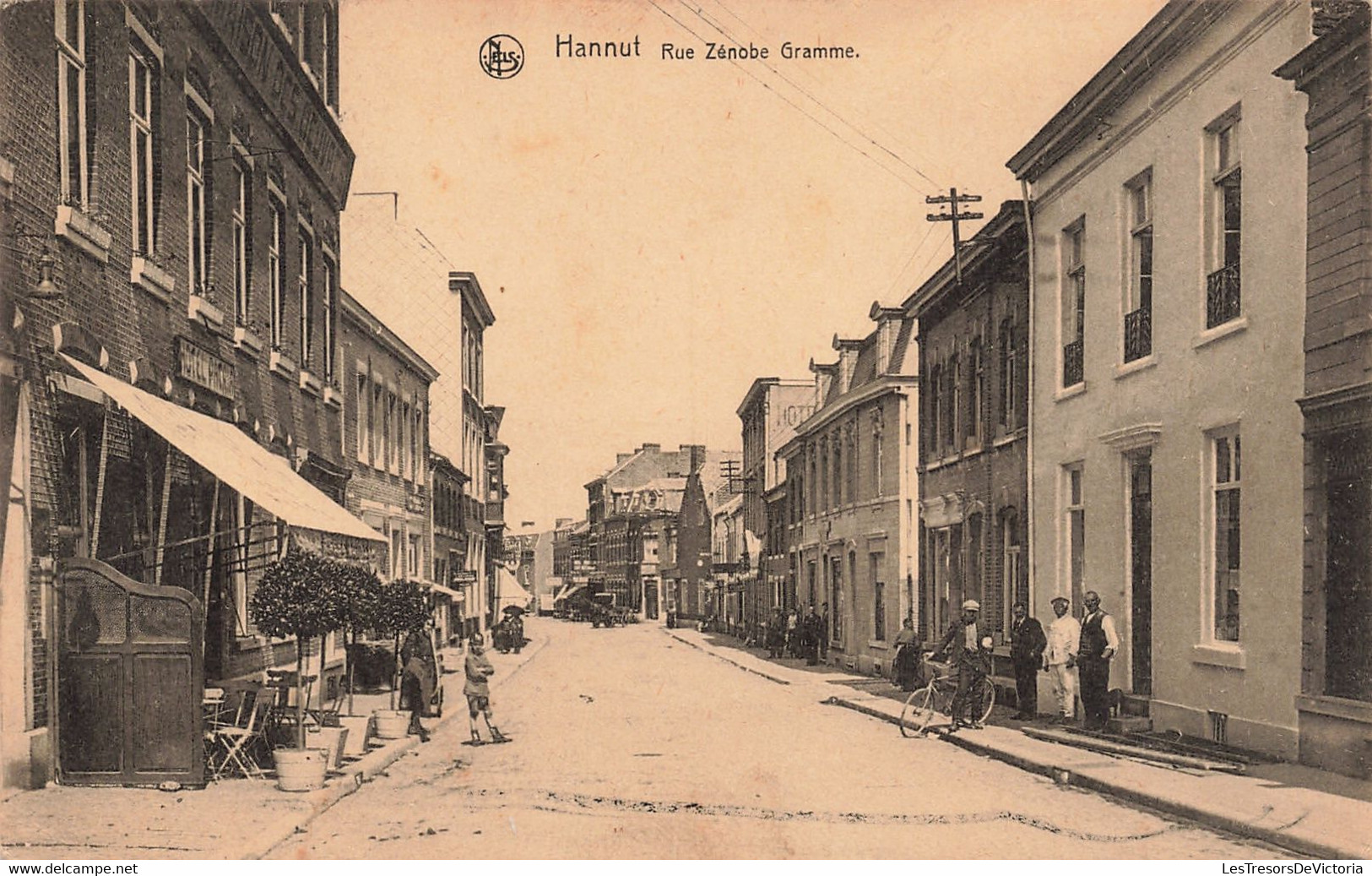 Belgique - Liège - Hannut - Rue Zénobe Gramme - Edit. Nels - Charles Flamand - Animé - Carte Postale Ancienne - Hannut