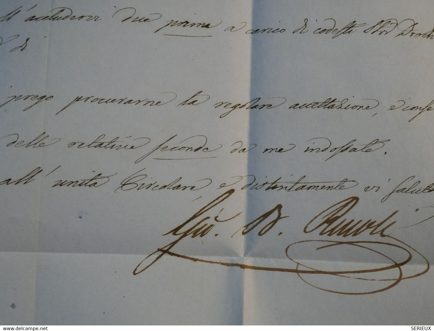 BN3 ITALIA   BELLE  LETTRE 1855 BOLOGNA A LYON      +++AFFRANCH. INTERESSANT - Unclassified