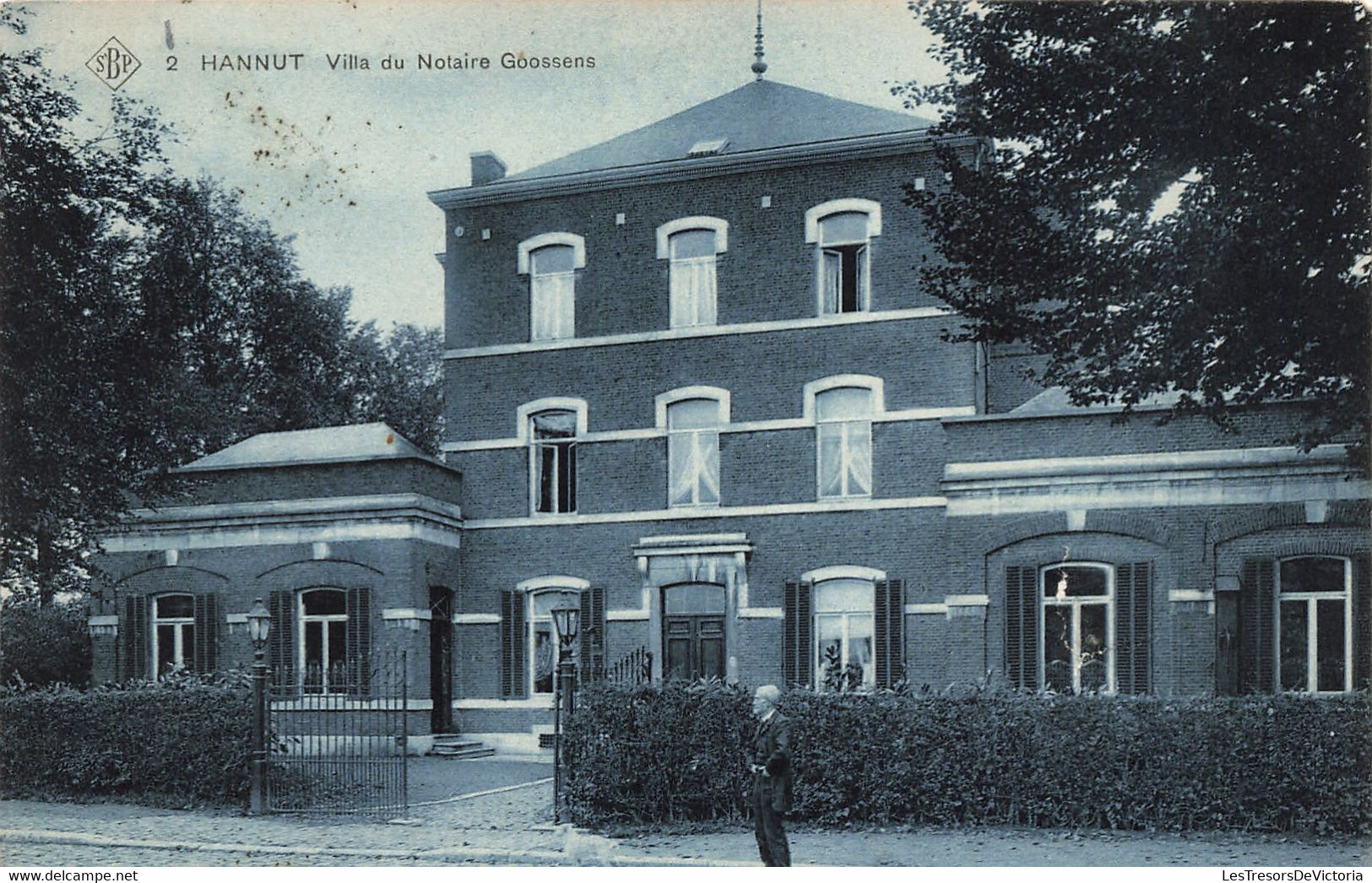Belgique - Liège - Hannut - Villa Du Notaire Gossens - Edit. SBP - Phot. Ste An Belge - Animé - Carte Postale Ancienne - Hannuit