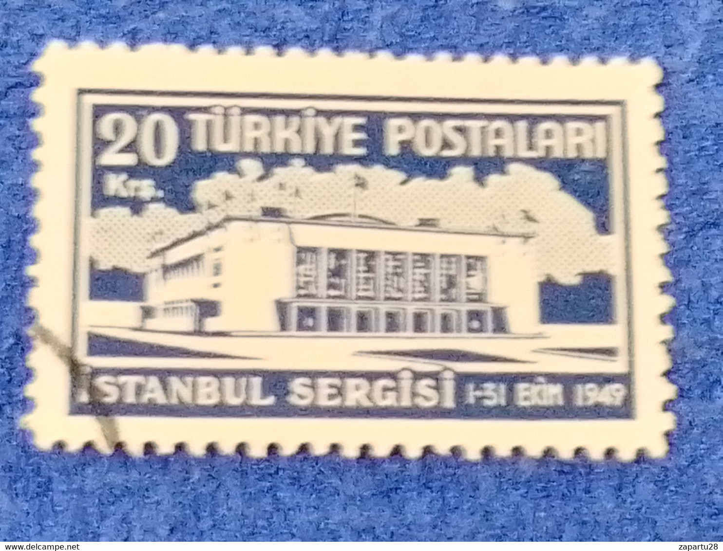 TÜRKİYE.-1940-50-   20K  İSTANBUL FAİR DAMGALI - Gebraucht