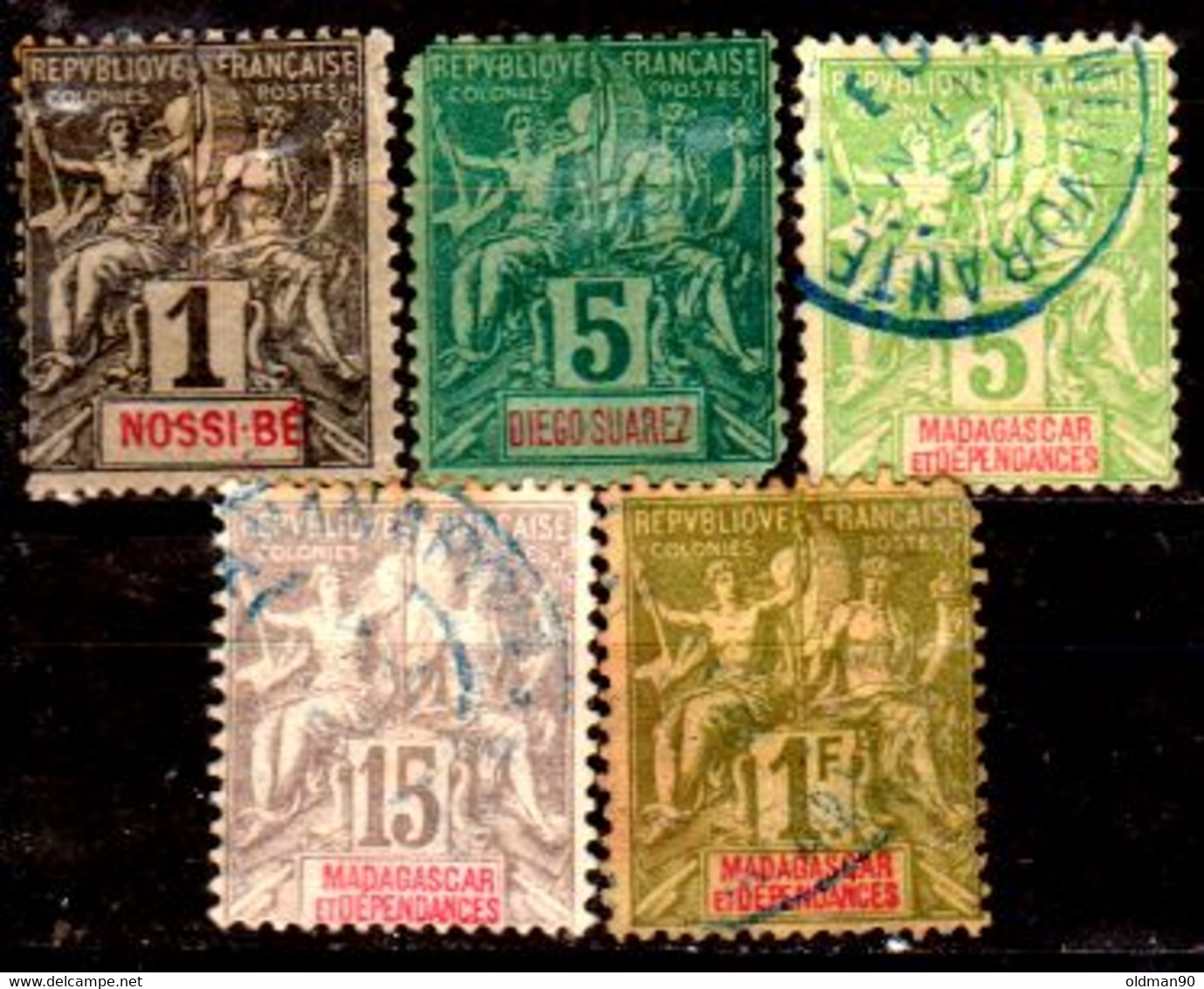 Madagascar -4- POST STAMPS, Issued By 1896-1906 - Quality In Your Opinion. - Altri & Non Classificati