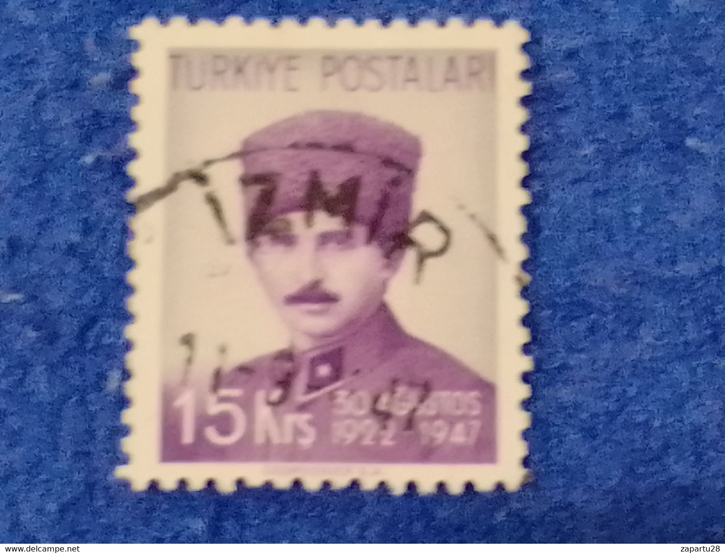 TÜRKİYE.-1940-50-   15K     THE  BATTLE OF DUMLUPINAR  DAMGALI - Used Stamps