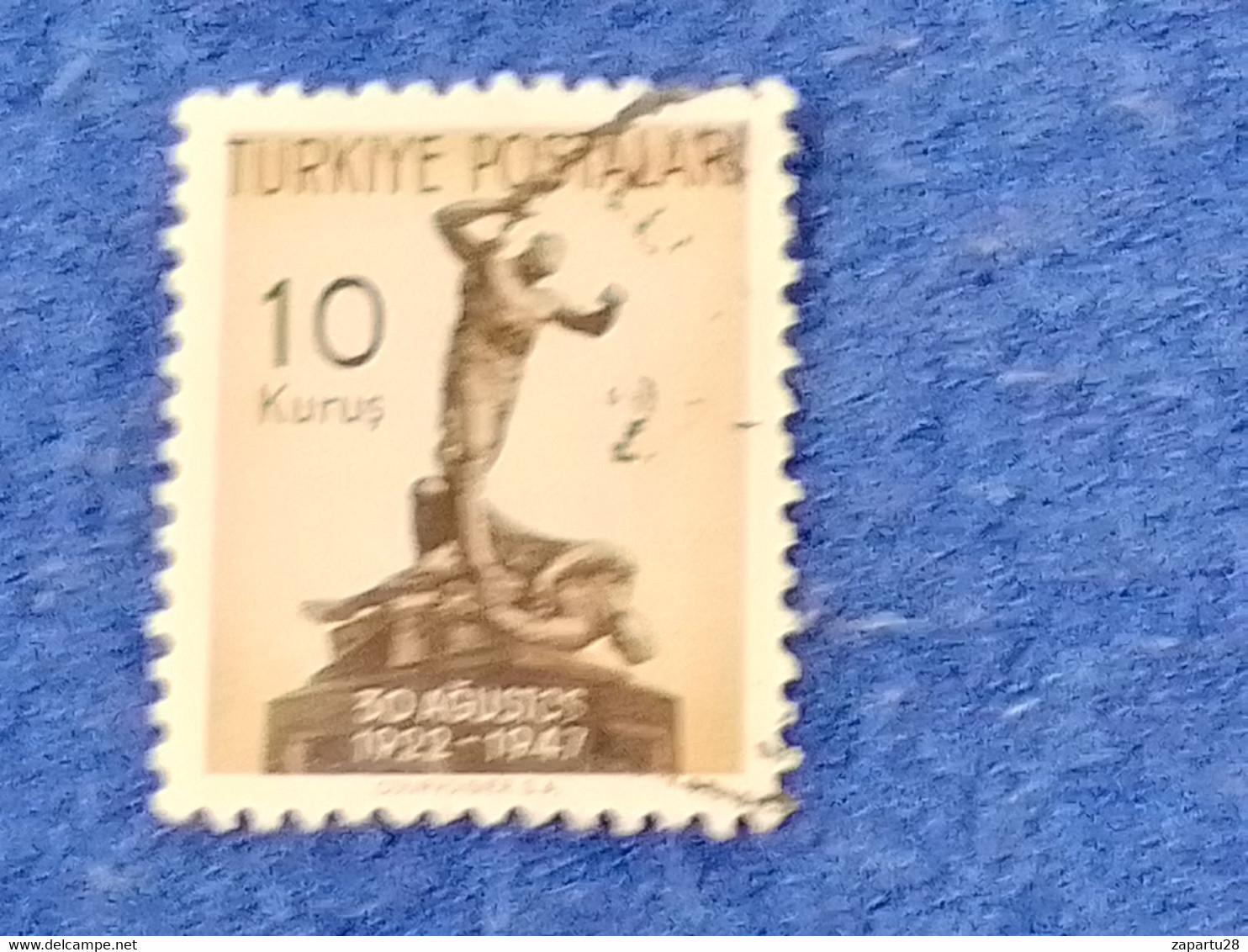 TÜRKİYE.-1940-50-   10K     THE  BATTLE OF DUMLUPINAR  DAMGALI - Used Stamps