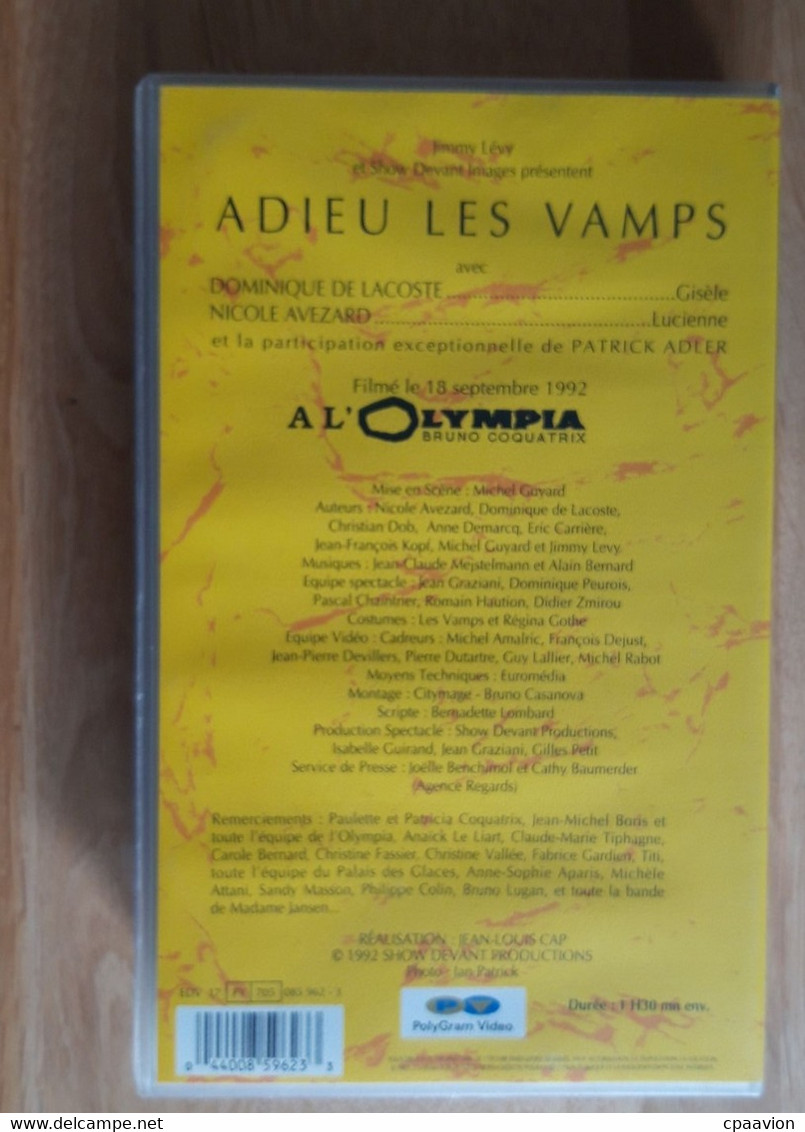 ADIEU LES VAMPS; BEST OF A L'OLYMPIA - Sonstige & Ohne Zuordnung