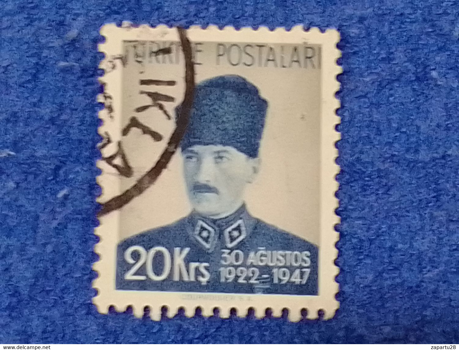 TÜRKİYE.-1940-50-   20K     THE  BATTLE OF DUMLUPINAR  DAMGALI - Used Stamps