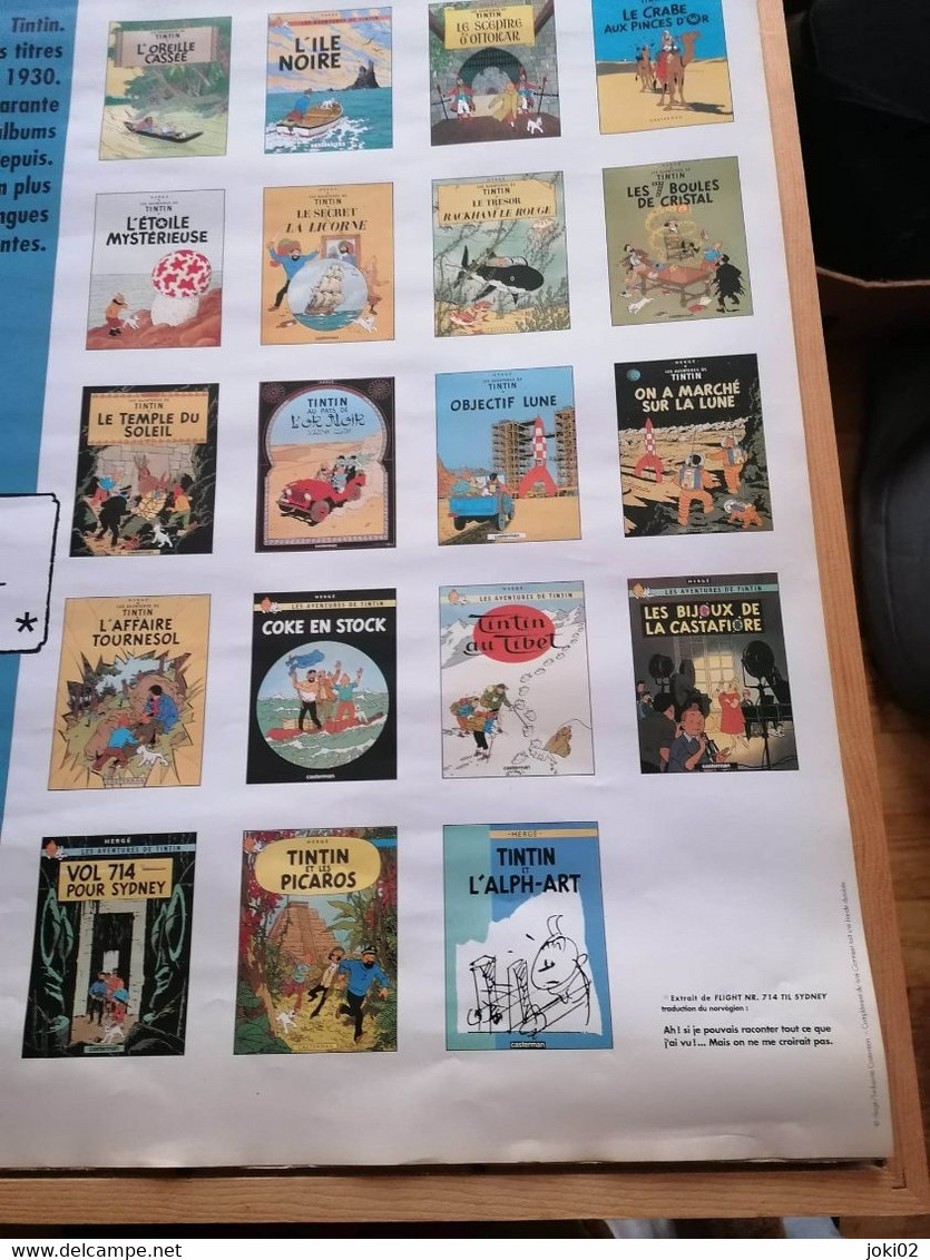 Tintin ,hors Commerce- Rare Affiche D Expo(13) - Afiches & Offsets