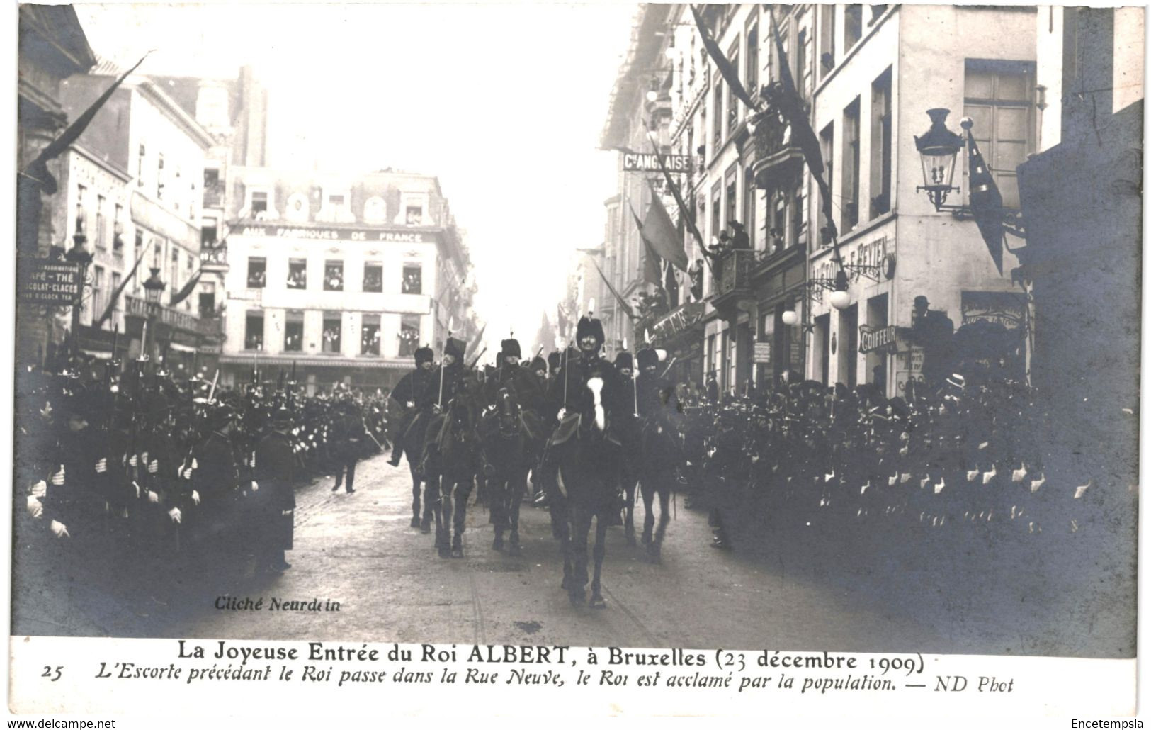 CPA Carte Postale Belgique Bruxelles Joyeuse Entrée Du Roi Albert En 1909 VM62609 - Beroemde Personen