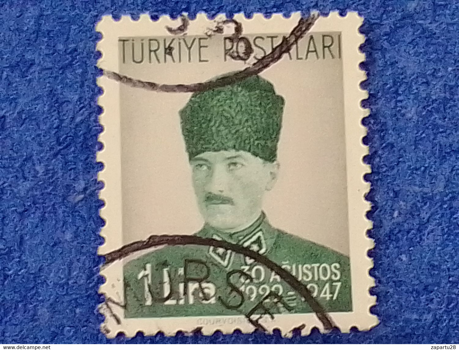 TÜRKİYE.-1940-50-   60K    1LİRA  BATTLE OF DUMLUPINAR  DAMGALI - Used Stamps