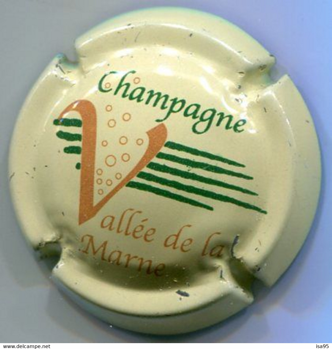 CAPSULE-CHAMPAGNE VALLEE DE LA MARNE N°10 Fond Crème - Vallée De La Marne