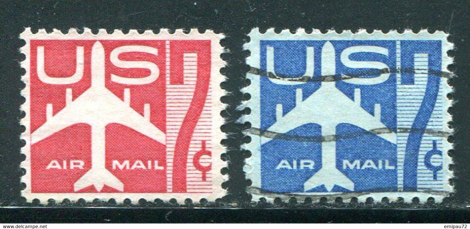 ETATS-UNIS- P.A Y&T N°50 Et 51- Oblitérés - 2a. 1941-1960 Gebraucht