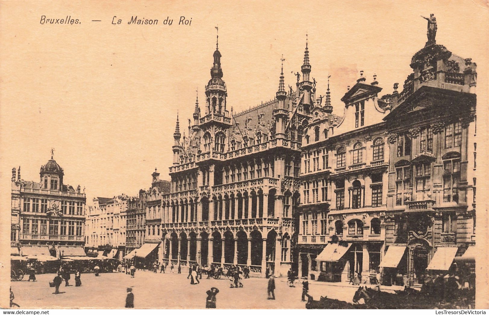 Publicité Au Bon Marché Vaxelaire Claes - Bruxelles - La Maison Du Roi - Grand Place - Animé - Carte Postale Ancienne - Werbepostkarten