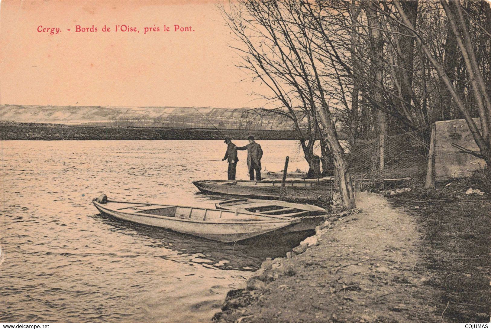 95 - CERGY - S08815 - Bords De L'Oise - Près Du Pont - Barques - L1 - Cergy Pontoise