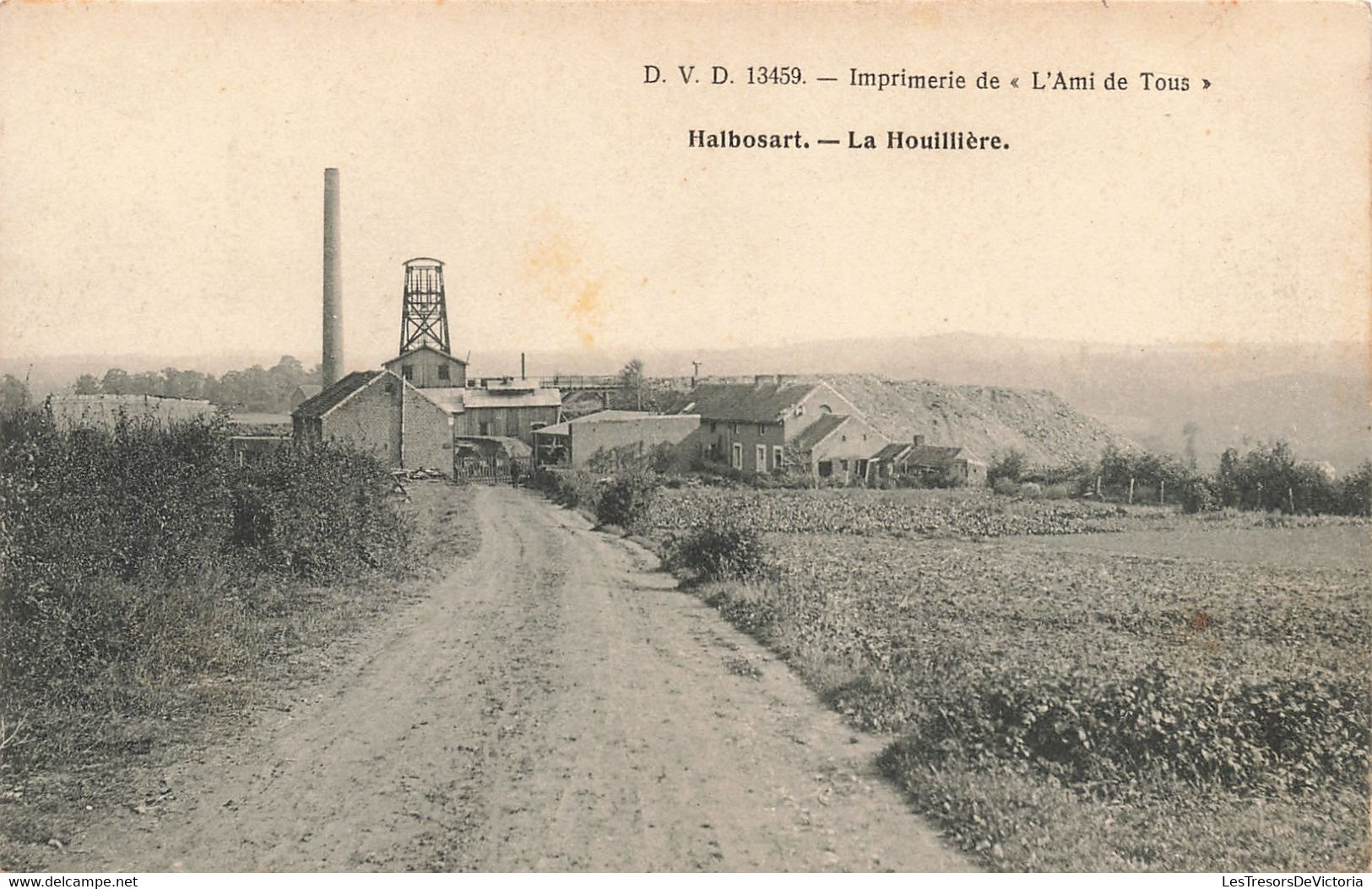 Belgique - Halbosart - La Houillière - Imp. L'ami De Tous - D.V.D. 13459 - Carte Postale Ancienne - Villers-le-Bouillet