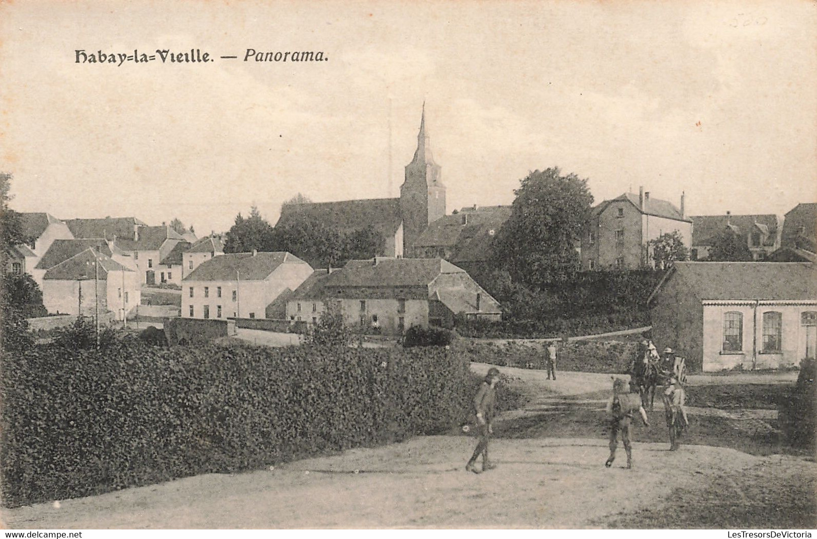 Belgique - Habay La Vieille - Panorama - Edit. Adelin Jacques - Clovher - Animé - Carte Postale Ancienne - Habay