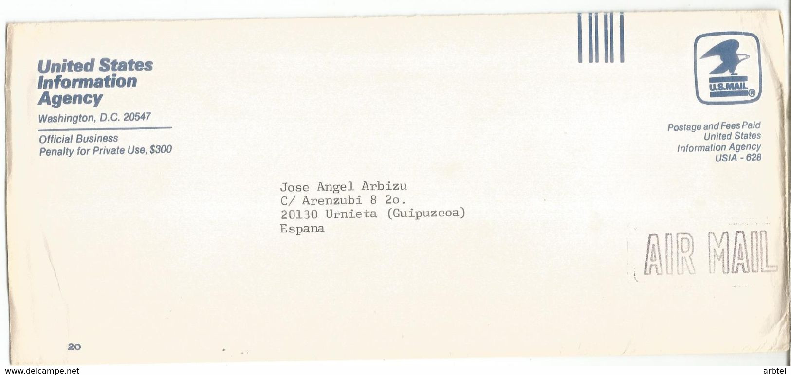 ESTADOS UNIDOS USA ENTERO POSTAL CORREO OFICIAL UNITED STATES INFORMATION AGENCY - 1981-00