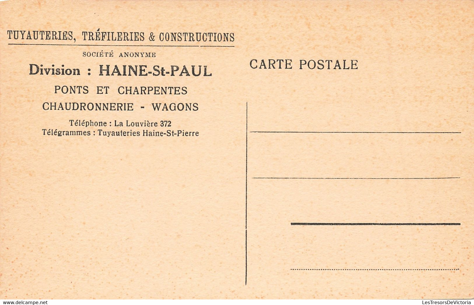 Belgique - Haine Saint Paul - Tuyauteries Tréfileries Et Constructions - Lot De 8 Cartes - Carte Postale Ancienne - La Louvière